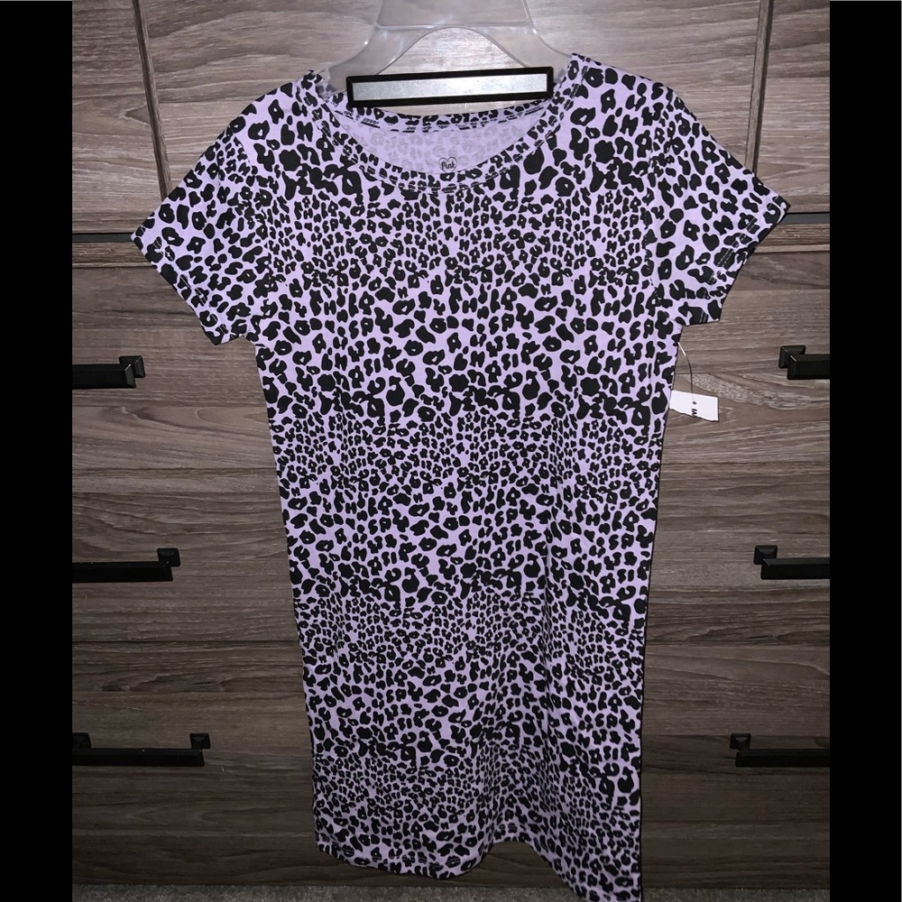 Girls Light Purple Leopard Dress / bathing suit cover / or ~ nightgown..